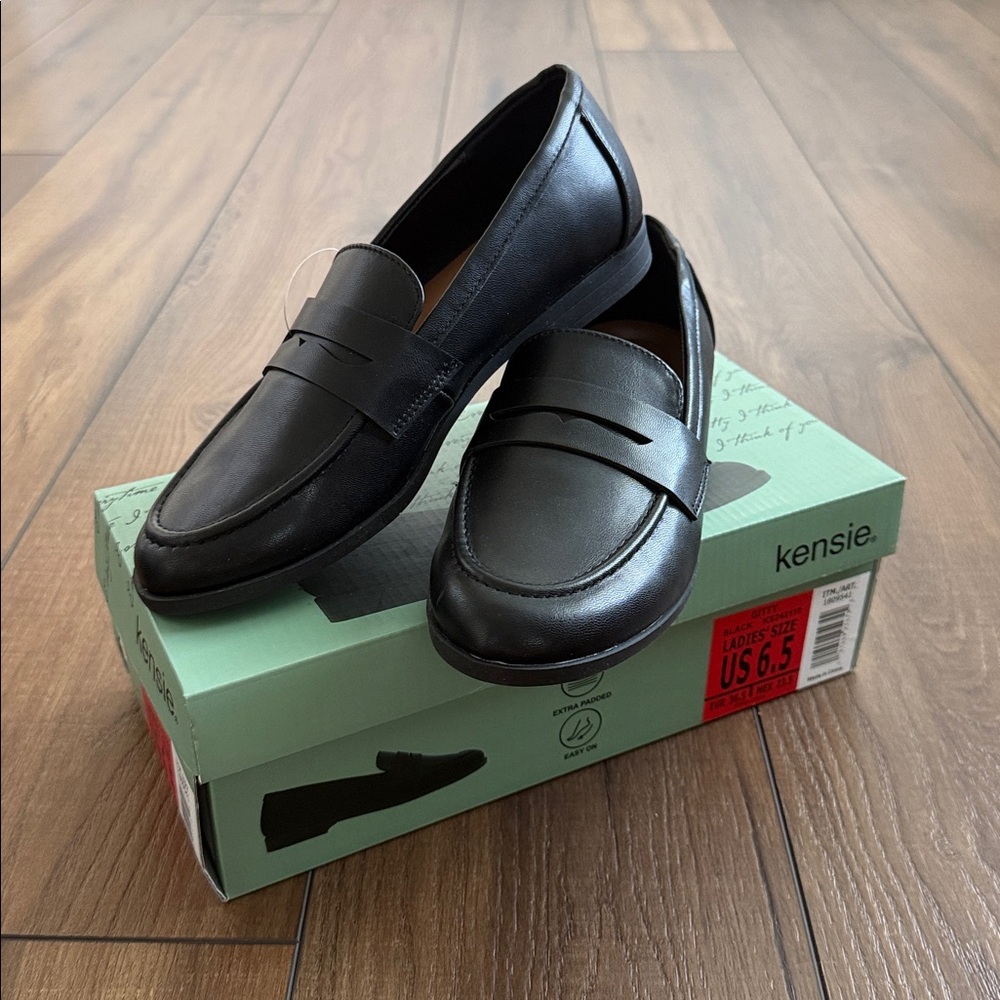 Kensie Gitty Classic Black Women’s Slip-On Loafers